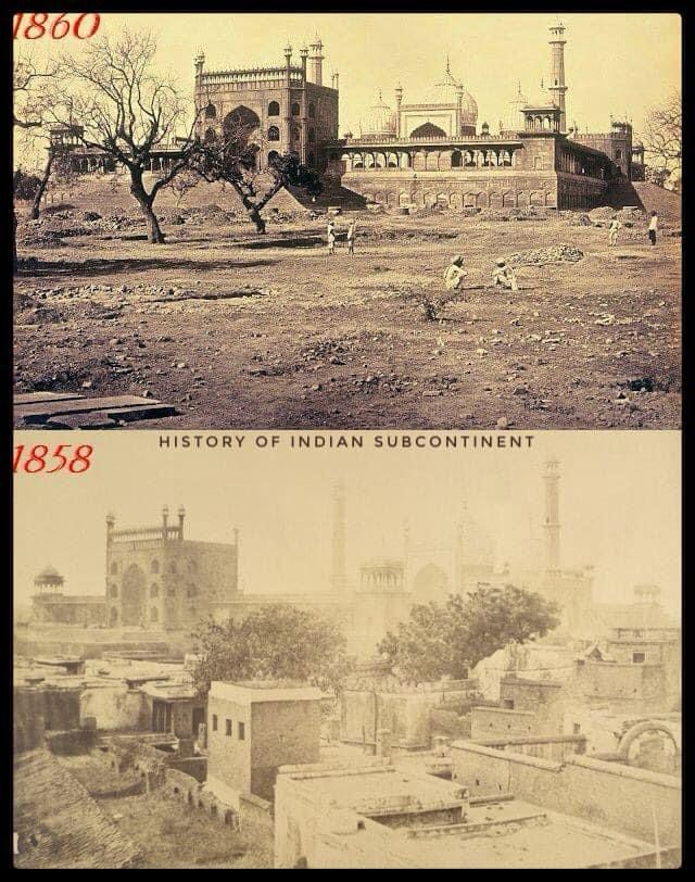 Comparate photos of Jama Masjid, New Delhi