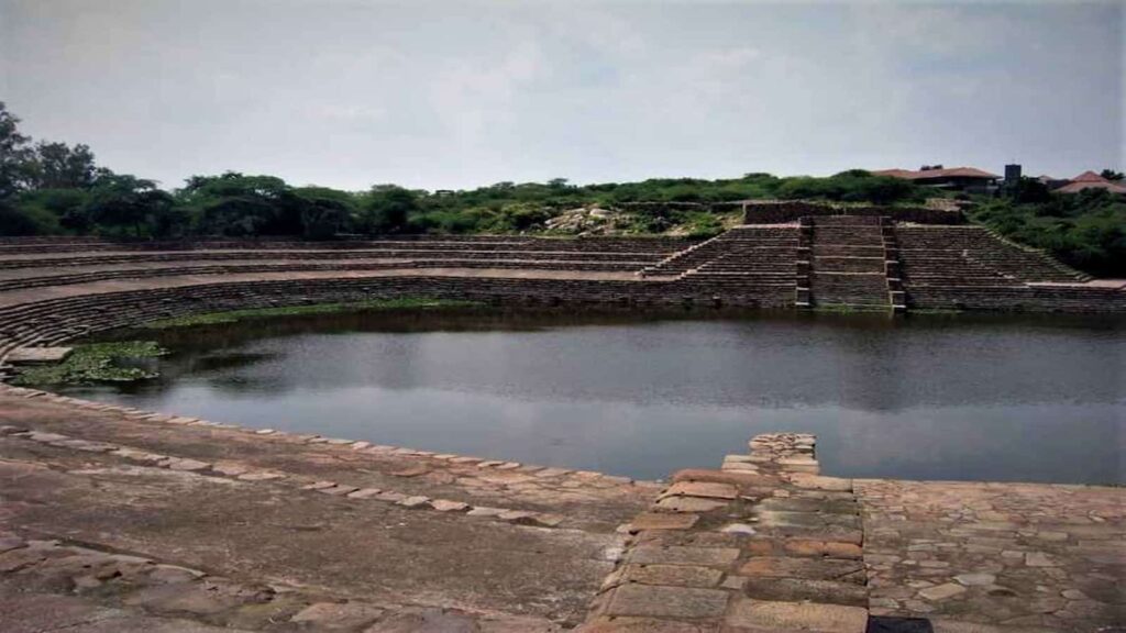 An Image of the Surajkund Reservoir