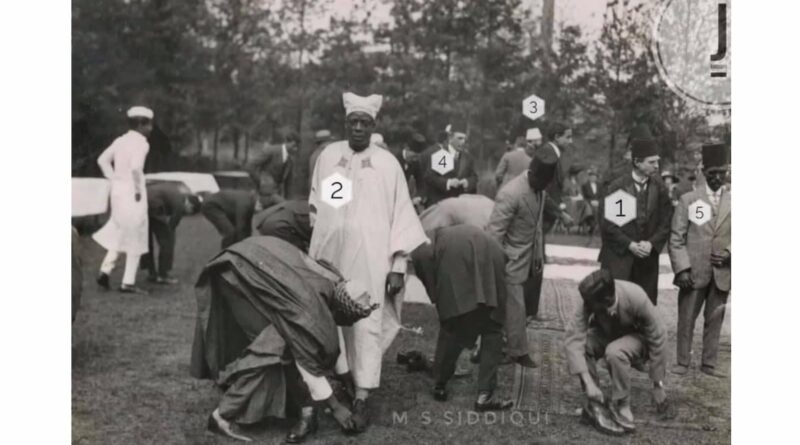 A Rare Image of the Eid Prayer in Woking, 1920