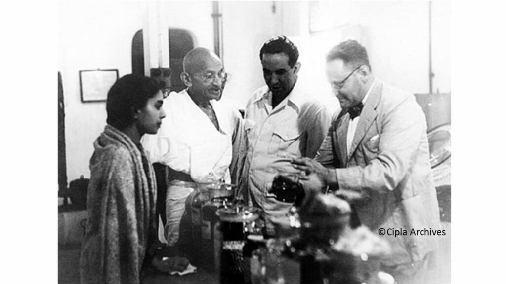 Mahatma Gandhi in CIPLA