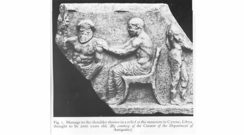 Shoulder Massage shown at the Cyrene, Libya