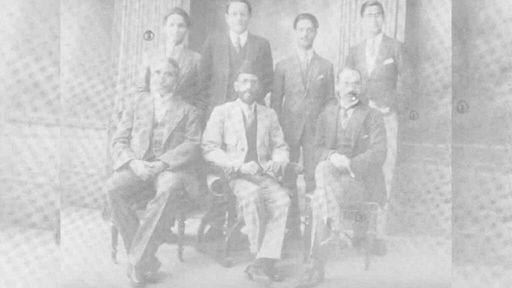 Dr Mukhtar Ahmad Ansari and Hakeem Ajmal Khan in Europe along with other from The Muslim League and Indian National Congress