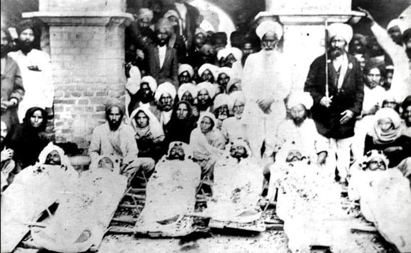 A rare image of the six Babbar Akalis