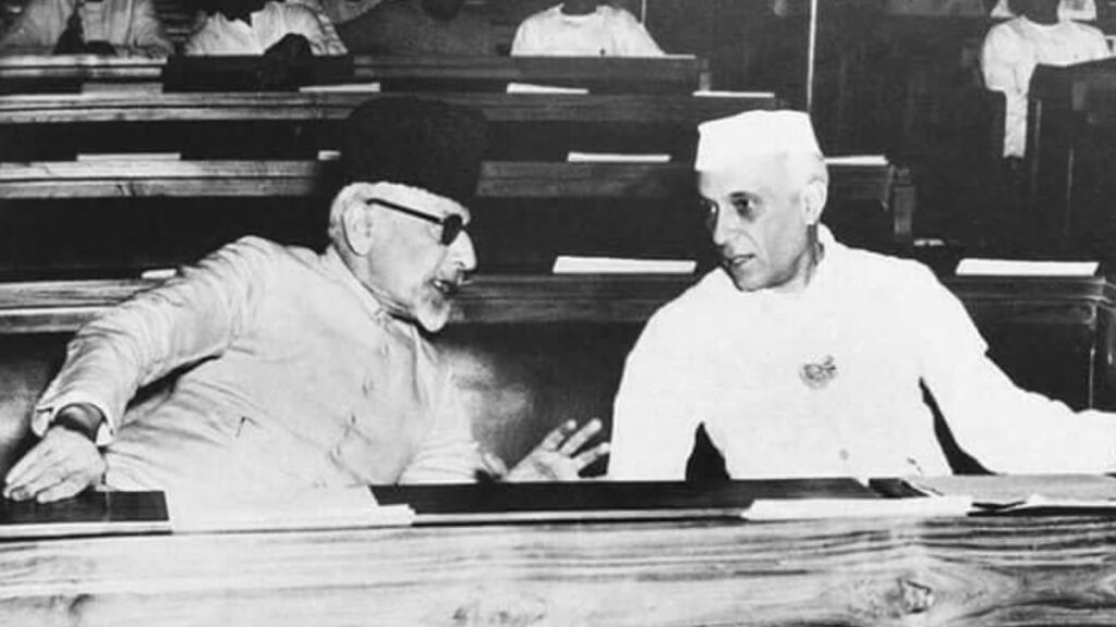 jawahar lal nehru and maulana abul kalam azad