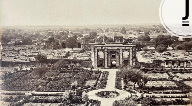 Panoramic shot of Humayun Tomb from the 1860s
