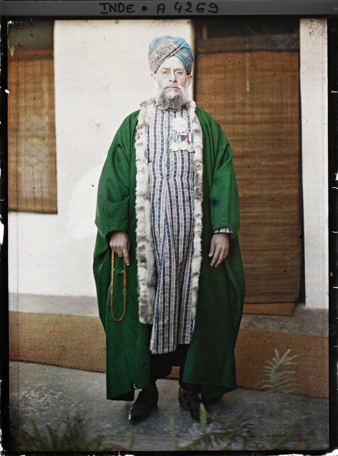 Imam of Delhi’s Jama Masjid  Shams-Ul-Ulema Maulvi Sayed Ahmed, photo date 06/01/1914