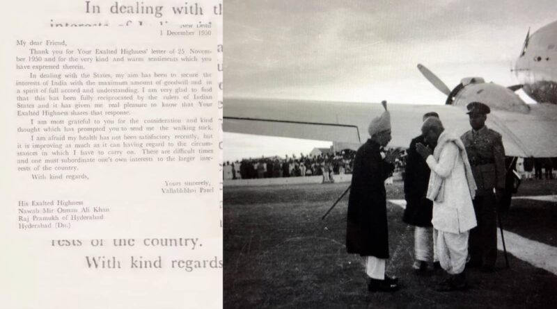 Sardar Patel meets with Nawab Mir Osman Ali Khan